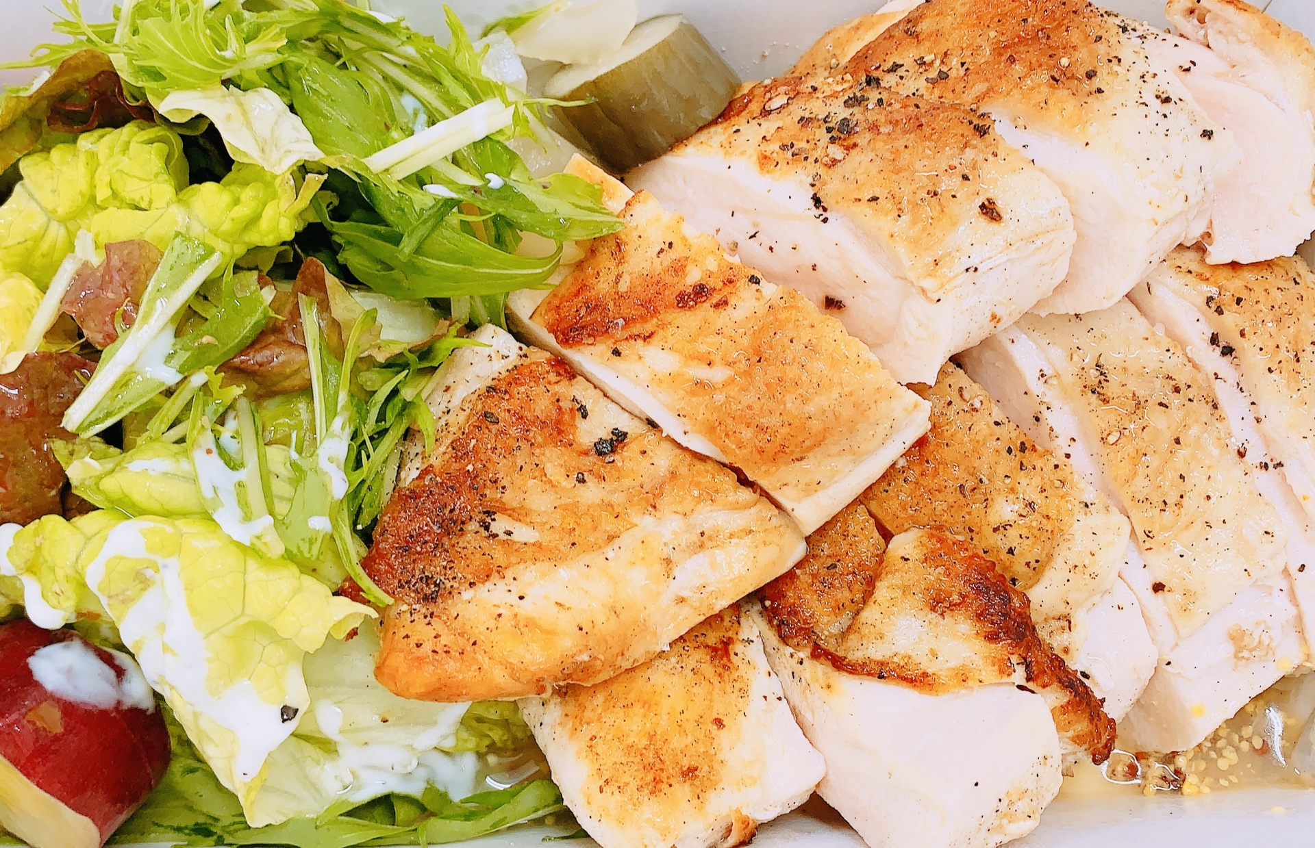 テイクアウトしたチキン